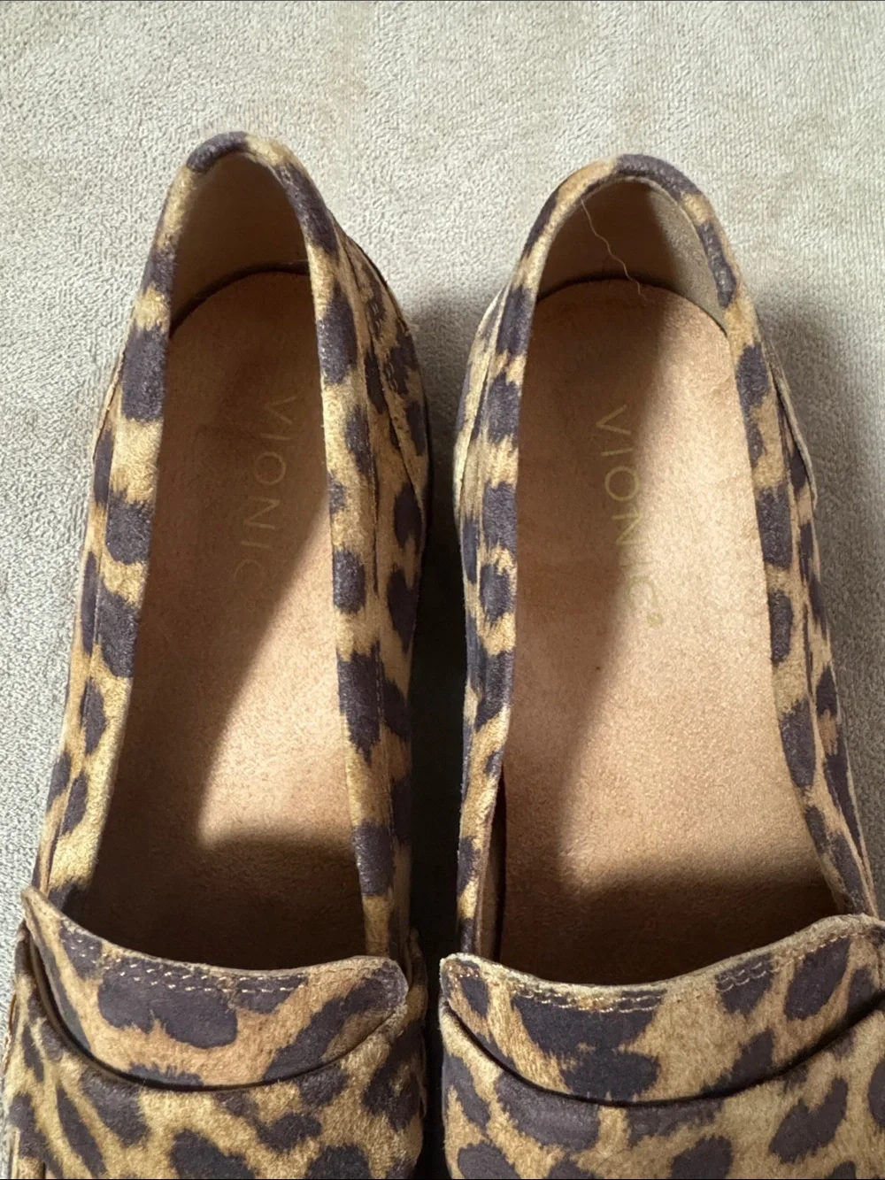 Vionic Leopard Print Women's Cleo Loafers - Brown/Black